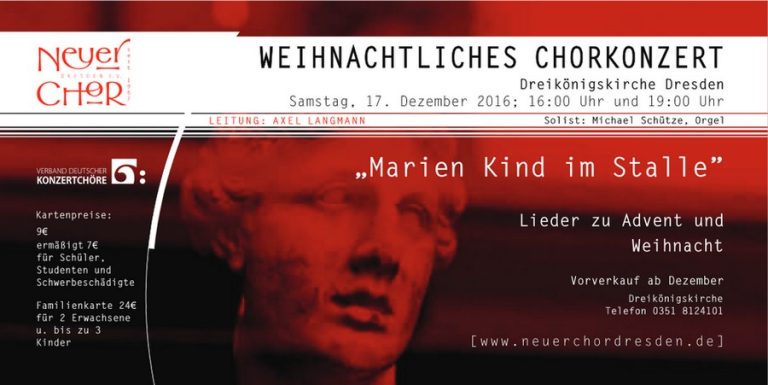 2016 - Weihnachtliches Chorkonzert "Marien Kind im Stalle"