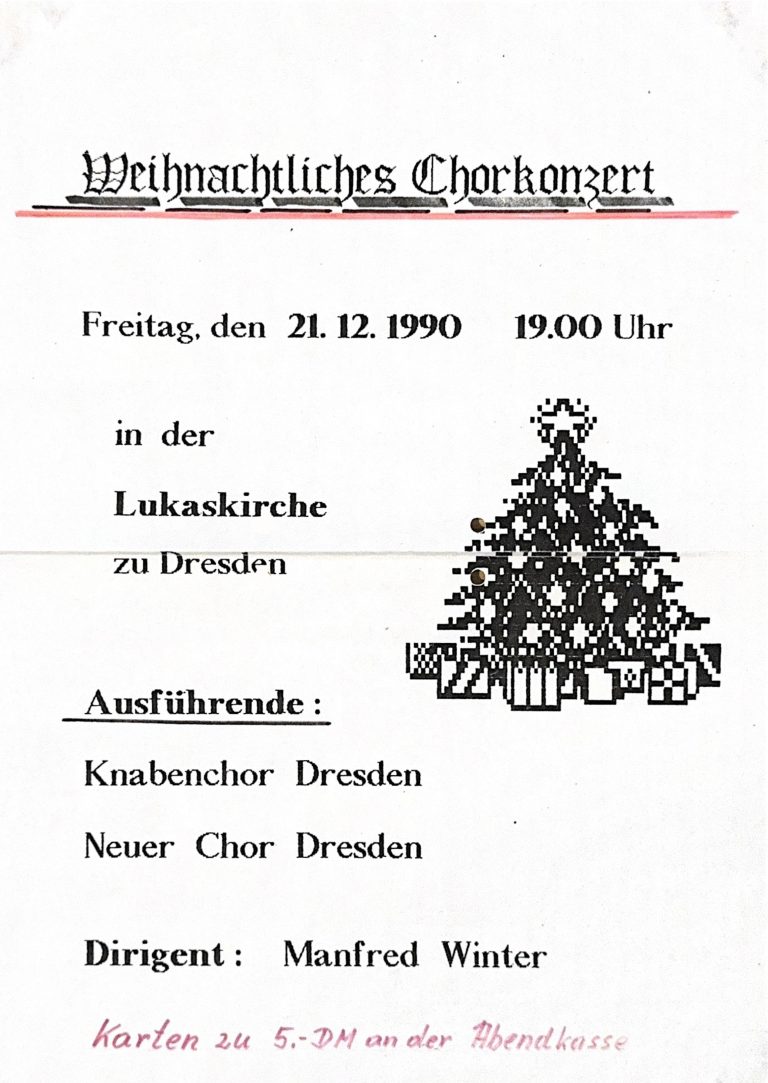 1990 - Weihnachtliches Chorkonzert